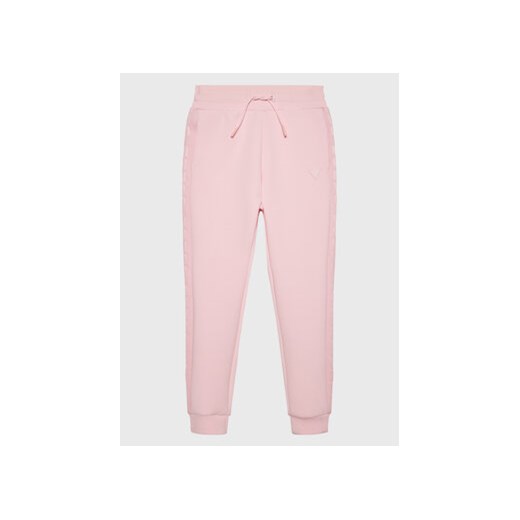 Guess Spodnie dresowe J2YQ24 FL03S Różowy Relaxed Fit Guess 12Y MODIVO okazja