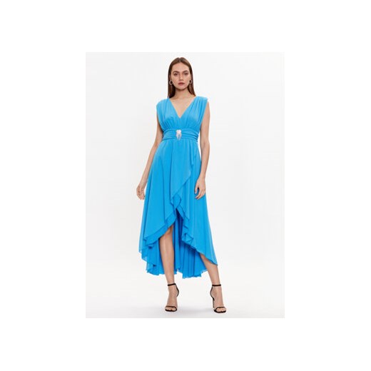 ViCOLO Sukienka koktajlowa TE0064 Niebieski Regular Fit ze sklepu MODIVO w kategorii Sukienki - zdjęcie 168563204