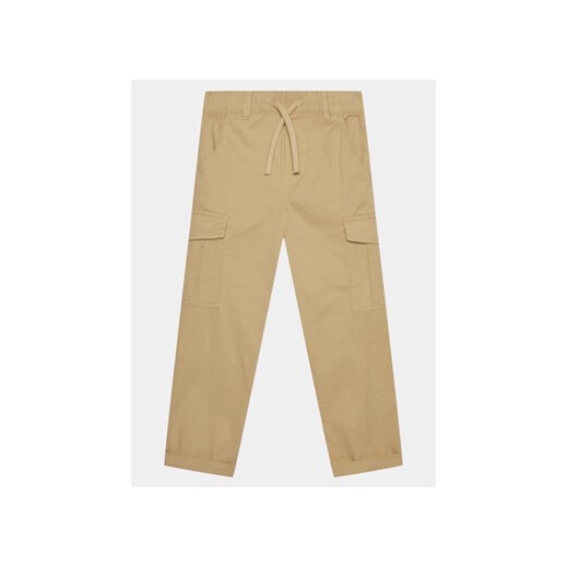 United Colors Of Benetton Spodnie materiałowe 4HK2CF01V Beżowy Straight Fit ze sklepu MODIVO w kategorii Spodnie chłopięce - zdjęcie 168563271