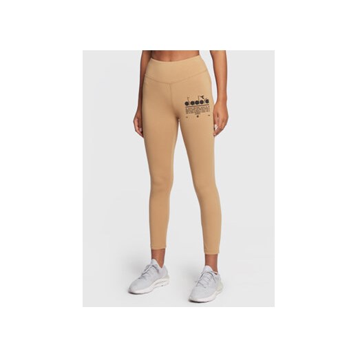 Diadora Legginsy Manifesto 502.179484 Beżowy Slim Fit Diadora XS MODIVO