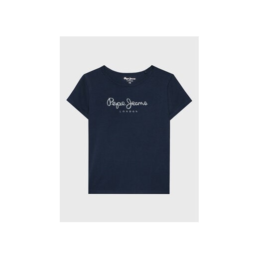 Pepe Jeans T-Shirt Hana PG502924 Granatowy Regular Fit ze sklepu MODIVO w kategorii Bluzki dziewczęce - zdjęcie 168563893