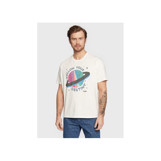 Wrangler T-Shirt Graphic W7BGEEW02 112321276 Biały Regular Fit ze sklepu MODIVO w kategorii T-shirty męskie - zdjęcie 168564002