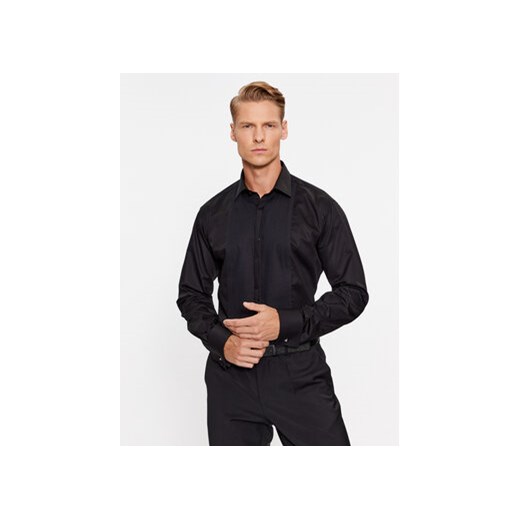KARL LAGERFELD Koszula 605127 534699 Czarny Modern Fit ze sklepu MODIVO w kategorii Koszule męskie - zdjęcie 168564082