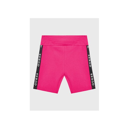 Guess Szorty sportowe J3RD14 KABR0 Różowy Slim Fit ze sklepu MODIVO w kategorii Spodenki dziewczęce - zdjęcie 168564230