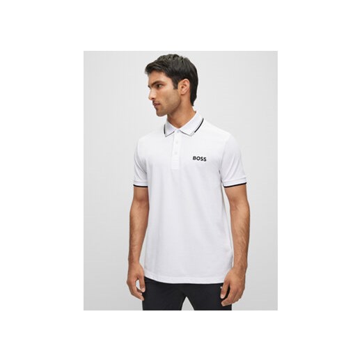 Boss Polo Paddy Pro 50469102 Biały Regular Fit ze sklepu MODIVO w kategorii T-shirty męskie - zdjęcie 168564353