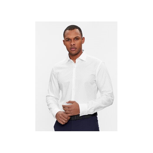 Hugo Koszula Kenno 50508316 Biały Slim Fit ze sklepu MODIVO w kategorii Koszule męskie - zdjęcie 168564833