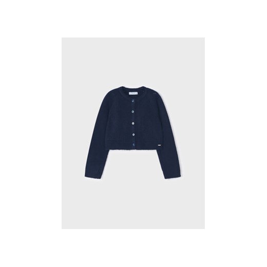 Mayoral Kardigan 4.310 Granatowy Regular Fit ze sklepu MODIVO w kategorii Swetry dziewczęce - zdjęcie 168565024