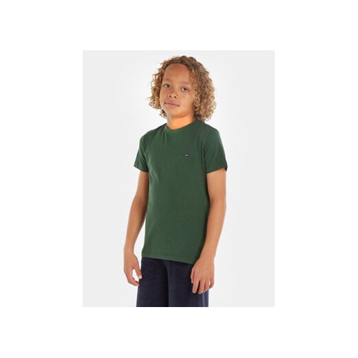 Tommy Hilfiger T-Shirt Essential KB0KB06879 D Zielony Regular Fit ze sklepu MODIVO w kategorii T-shirty chłopięce - zdjęcie 168565154