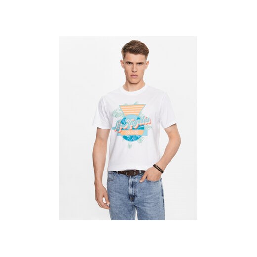 Guess T-Shirt M3YI67 I3Z14 Biały Regular Fit ze sklepu MODIVO w kategorii T-shirty męskie - zdjęcie 168565533