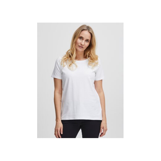 Fransa T-Shirt 20605388 Biały Regular Fit ze sklepu MODIVO w kategorii Bluzki damskie - zdjęcie 168566011