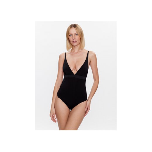 Calvin Klein Swimwear Strój kąpielowy KW0KW02137 Czarny ze sklepu MODIVO w kategorii Stroje kąpielowe - zdjęcie 168566031