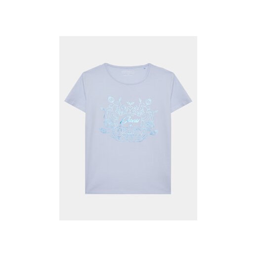 Guess T-Shirt J3GI20 K6YW1 Niebieski Regular Fit ze sklepu MODIVO w kategorii Bluzki dziewczęce - zdjęcie 168566390