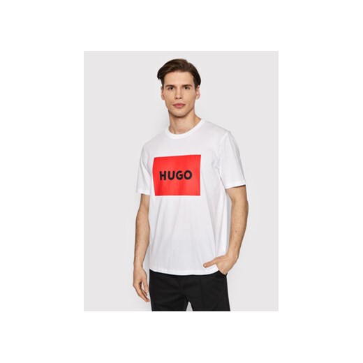 Hugo T-Shirt Dulive222 50467952 Biały Regular Fit ze sklepu MODIVO w kategorii T-shirty męskie - zdjęcie 168566392