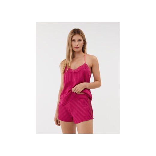 Guess Koszulka piżamowa O3BX02 WF3L2 Różowy Regular Fit ze sklepu MODIVO w kategorii Piżamy damskie - zdjęcie 168566572