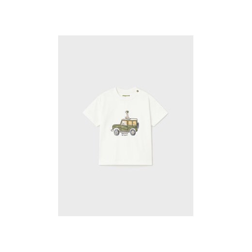 Mayoral T-Shirt 1029 Biały Regular Fit ze sklepu MODIVO w kategorii Koszulki niemowlęce - zdjęcie 168566582