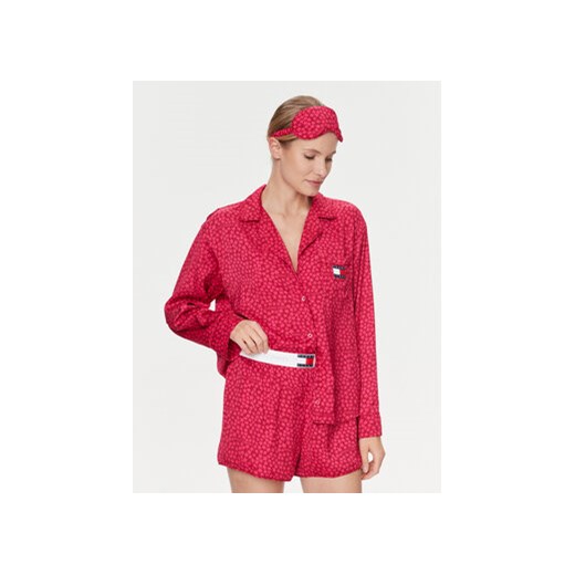 Tommy Jeans Piżama UW0UW04731 Różowy Regular Fit ze sklepu MODIVO w kategorii Piżamy damskie - zdjęcie 168566601