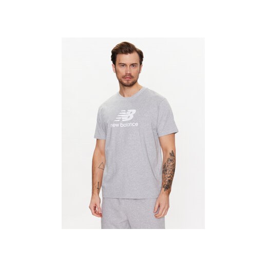 New Balance T-Shirt MT31541 Szary Relaxed Fit ze sklepu MODIVO w kategorii T-shirty męskie - zdjęcie 168566613