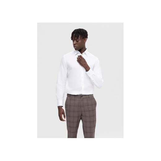 Selected Homme Koszula 16090212 Biały Slim Fit ze sklepu MODIVO w kategorii Koszule męskie - zdjęcie 168566911