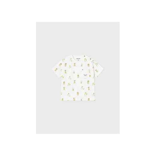 Mayoral T-Shirt 1016 Biały Regular Fit ze sklepu MODIVO w kategorii Koszulki niemowlęce - zdjęcie 168567684