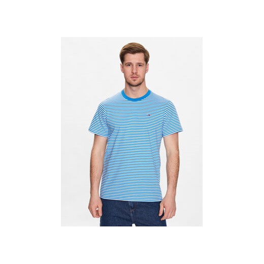 Tommy Jeans T-Shirt Classics Stripe DM0DM05515 Niebieski Regular Fit ze sklepu MODIVO w kategorii T-shirty męskie - zdjęcie 168567742