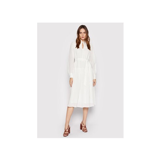 Selected Femme Sukienka codzienna Maxa 16083837 Biały Relaxed Fit ze sklepu MODIVO w kategorii Sukienki - zdjęcie 168568041