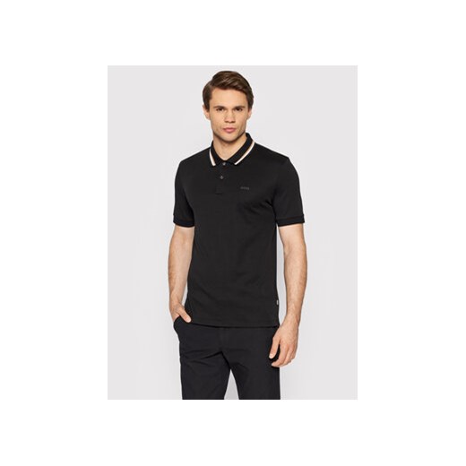 Boss Polo Panrose 38 50469360 Czarny Slim Fit ze sklepu MODIVO w kategorii T-shirty męskie - zdjęcie 168568380
