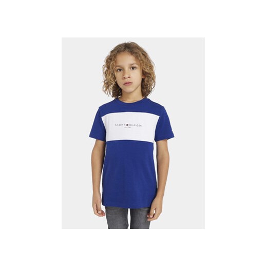 Tommy Hilfiger T-Shirt KB0KB08374 M Niebieski Regular Fit ze sklepu MODIVO w kategorii T-shirty chłopięce - zdjęcie 168568382
