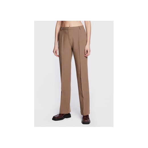 Herskind Spodnie materiałowe Valentina 4647668 Beżowy Regular Fit ze sklepu MODIVO w kategorii Spodnie damskie - zdjęcie 168568452