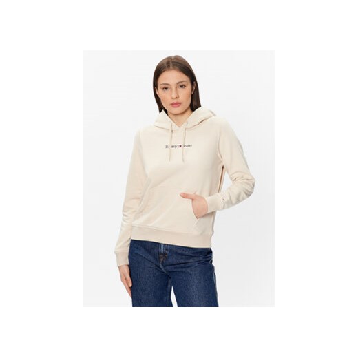 Tommy Jeans Bluza Serif Linear DW0DW15649 Beżowy Regular Fit Tommy Jeans M MODIVO