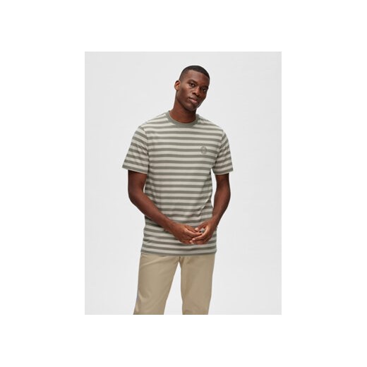 Selected Homme T-Shirt 16088527 Zielony Regular Fit ze sklepu MODIVO w kategorii T-shirty męskie - zdjęcie 168569463