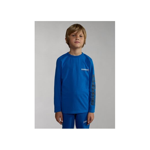 Napapijri Bluzka NP0A4HGQ D Niebieski Regular Fit ze sklepu MODIVO w kategorii T-shirty chłopięce - zdjęcie 168569540