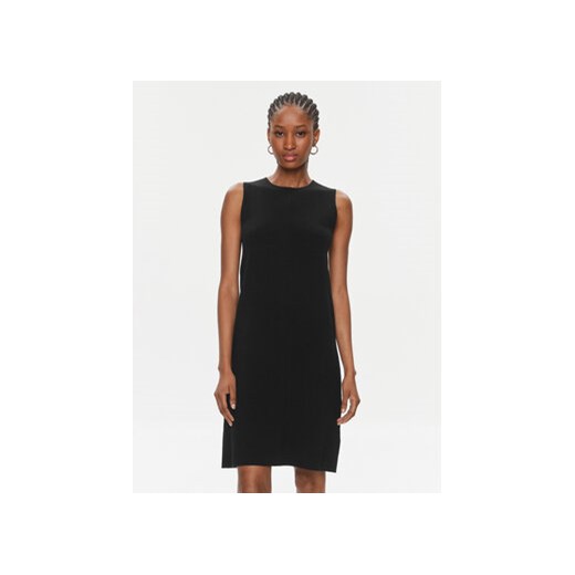 Calvin Klein Sukienka dzianinowa Extra Fine Wool Shift Dress K20K206899 Czarny Regular Fit ze sklepu MODIVO w kategorii Sukienki - zdjęcie 168569671