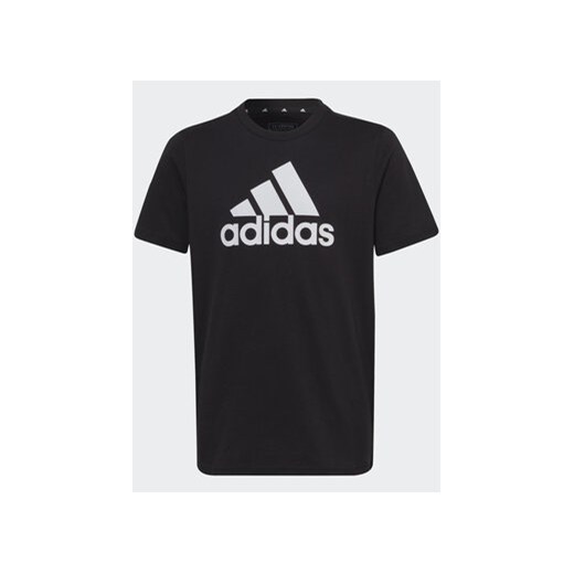 adidas T-Shirt Essentials Big Logo Cotton T-Shirt IC6855 Czarny Regular Fit ze sklepu MODIVO w kategorii T-shirty chłopięce - zdjęcie 168569712