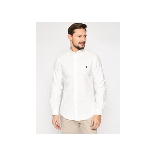 Polo Ralph Lauren Koszula Classics 710736557 Biały Slim Fit ze sklepu MODIVO w kategorii Koszule męskie - zdjęcie 168569992