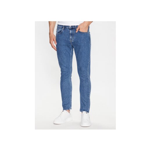 Calvin Klein Jeans Jeansy J30J323383 Granatowy Slim Fit ze sklepu MODIVO w kategorii Jeansy męskie - zdjęcie 168570092