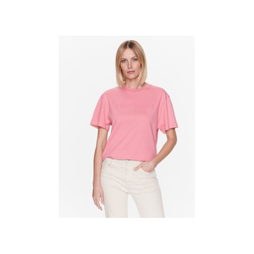 Trussardi T-Shirt 56T00565 Różowy Regular Fit ze sklepu MODIVO w kategorii Bluzki damskie - zdjęcie 168570762