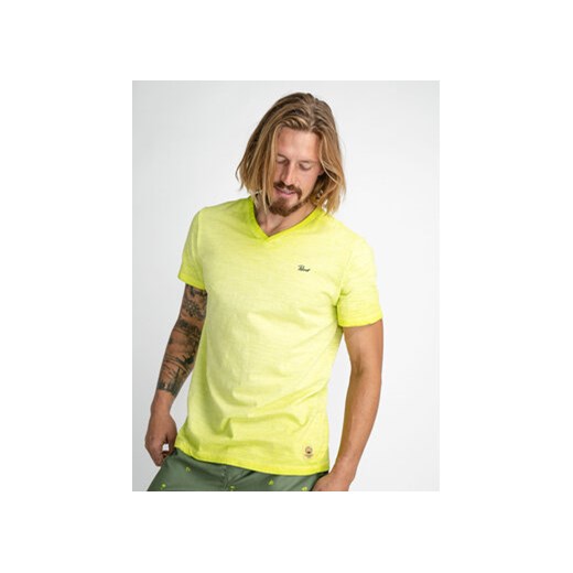 Petrol Industries T-Shirt M-1030-TSV662 Żółty Regular Fit ze sklepu MODIVO w kategorii T-shirty męskie - zdjęcie 168571262