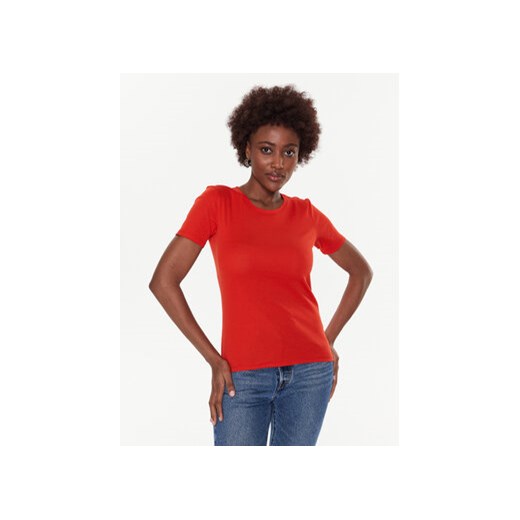 United Colors Of Benetton T-Shirt 3GA2E16A0 Czerwony Regular Fit ze sklepu MODIVO w kategorii Bluzki damskie - zdjęcie 168571351