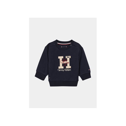 Tommy Hilfiger Dres KN0KN01697 Granatowy Regular Fit ze sklepu MODIVO w kategorii Bluzy i swetry - zdjęcie 168571393