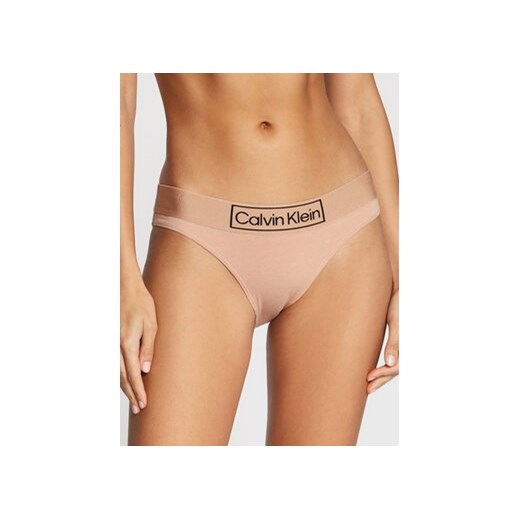Calvin Klein Underwear Figi klasyczne 000QF6775E Beżowy ze sklepu MODIVO w kategorii Majtki damskie - zdjęcie 168571480