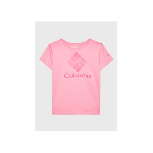 Columbia T-Shirt Mission Lake 1989791 Różowy Regular Fit ze sklepu MODIVO w kategorii Bluzki dziewczęce - zdjęcie 168571854