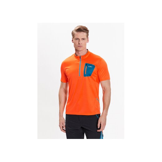 CMP Koszulka rowerowa 3C89757T Pomarańczowy Regular Fit ze sklepu MODIVO w kategorii T-shirty męskie - zdjęcie 168572064
