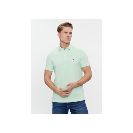 Tommy Hilfiger Polo 1985 MW0MW17771 Zielony Slim Fit Tommy Hilfiger S MODIVO