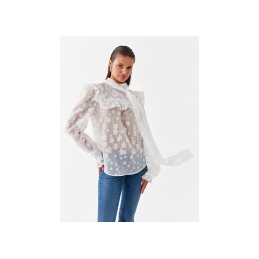 Custommade Bluzka Vivica 999357205 Biały Regular Fit ze sklepu MODIVO w kategorii Bluzki damskie - zdjęcie 168572651