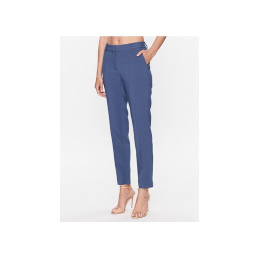 Bruuns Bazaar Spodnie materiałowe Cindy BBW2727 Niebieski Slim Fit ze sklepu MODIVO w kategorii Spodnie damskie - zdjęcie 168572781