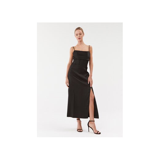 Guess Sukienka koktajlowa W3BK82 WDEE2 Czarny Regular Fit ze sklepu MODIVO w kategorii Sukienki - zdjęcie 168573374