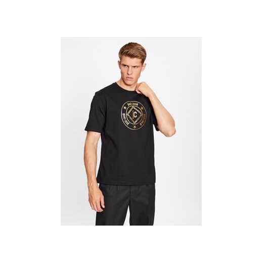 Just Cavalli T-Shirt 75OAHT09 Czarny Regular Fit ze sklepu MODIVO w kategorii T-shirty męskie - zdjęcie 168573601