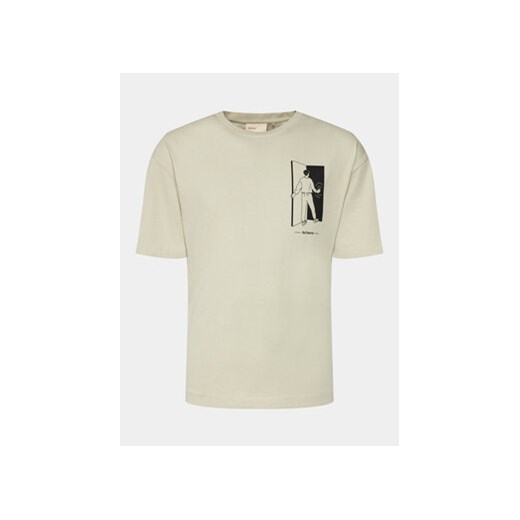Outhorn T-Shirt OTHAW23TTSHM0936 Écru Regular Fit ze sklepu MODIVO w kategorii T-shirty męskie - zdjęcie 168573620