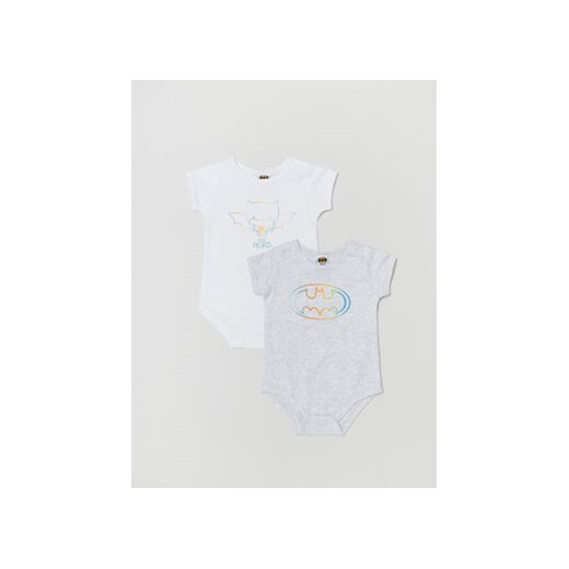 OVS Komplet 2 par body dziecięcych BATMAN 1698849 Kolorowy Regular Fit ze sklepu MODIVO w kategorii Body niemowlęce - zdjęcie 168573734