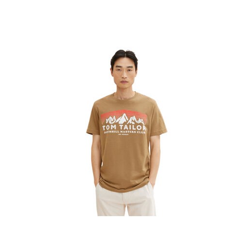 Tom Tailor T-Shirt 1034357 Brązowy Regular Fit ze sklepu MODIVO w kategorii T-shirty męskie - zdjęcie 168574030